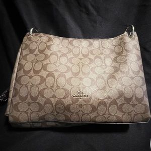 Mia Coach handbag, brown with gold hardware. New with tags!